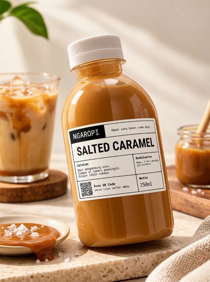 Kopi Susu Salted Caramel Ngaropi 250ml